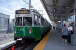 A refurbished Type 7 loads passengers at Union Square